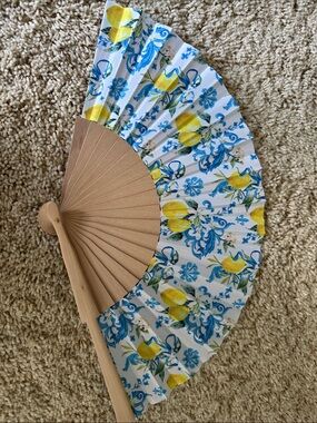 Hand Fan: Lemon Theme Party Amalfi Coast theme